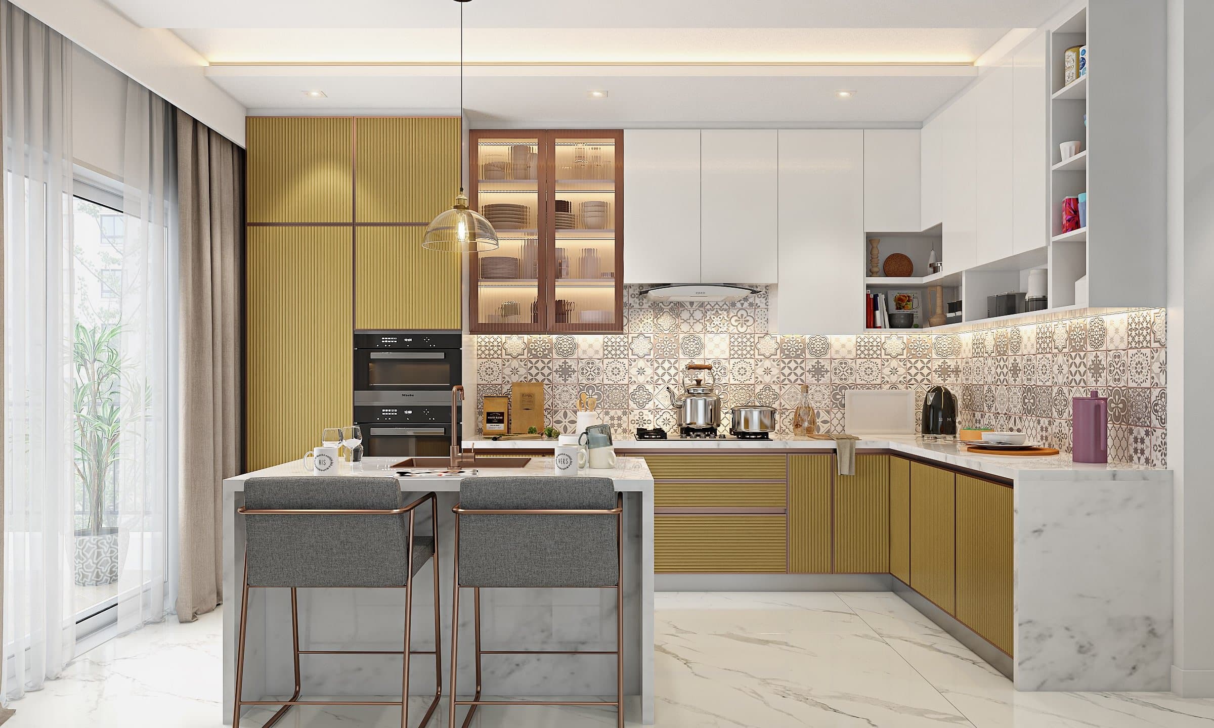 Two-Door Wardrobe With An Attached Study